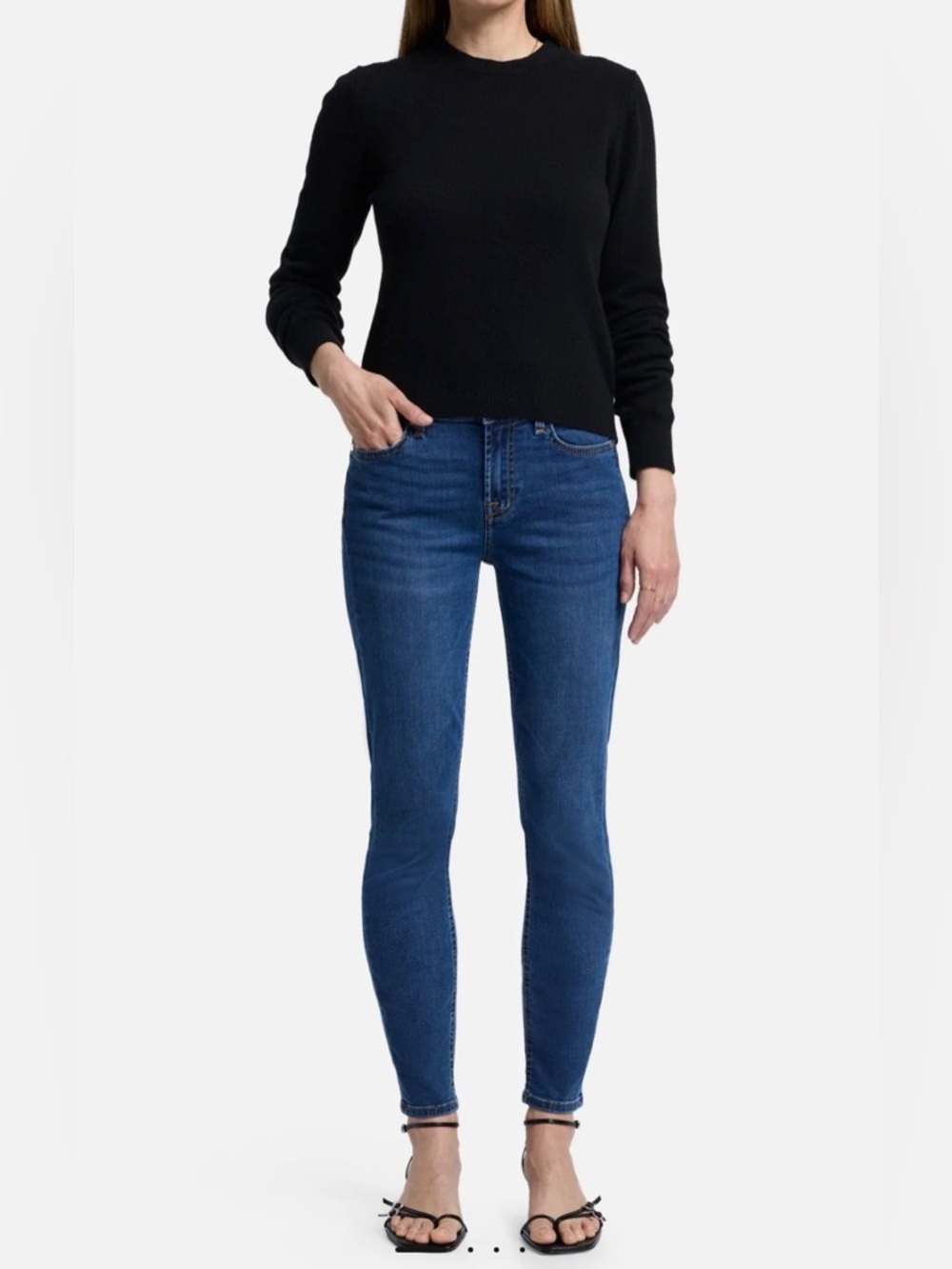 7 For All Mankind B(Air) Aubrey Ankle Skinny Jeans